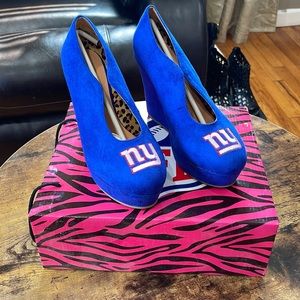 NFL, NY GIANTS WEDGE, Size 9, Blue